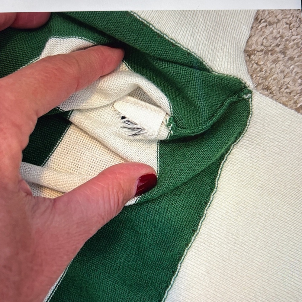 Kate Spade Green Rugby Stripe Sweater, XS - Picture 8 of 11